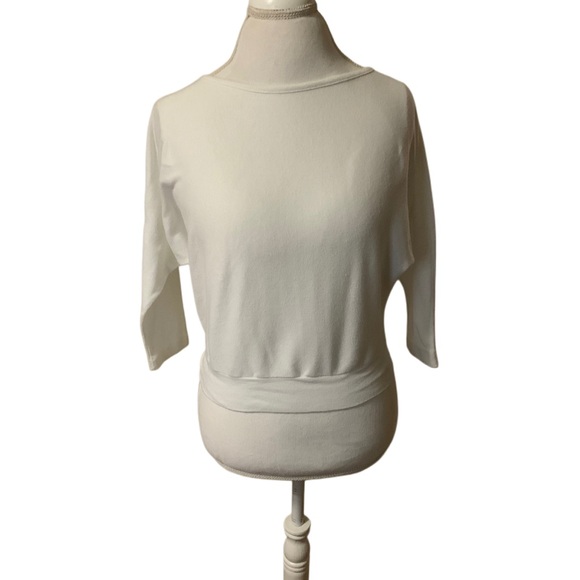 VINTAGE Jane Colby White 3/4 sleeve shirt - Picture 2 of 9